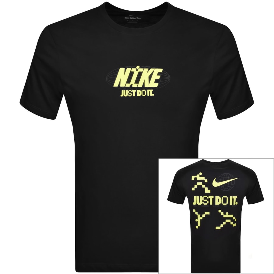 Nike black yellow shirt deals